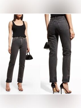 AG Adriano Goldschmied Alexxis High-Rise Straight Vintage Fit Jeans - Size 28